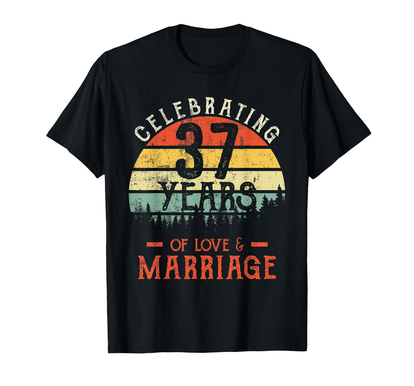 Legends Vintage 37 years marriage anniversary Crew His/Her T-Shirt