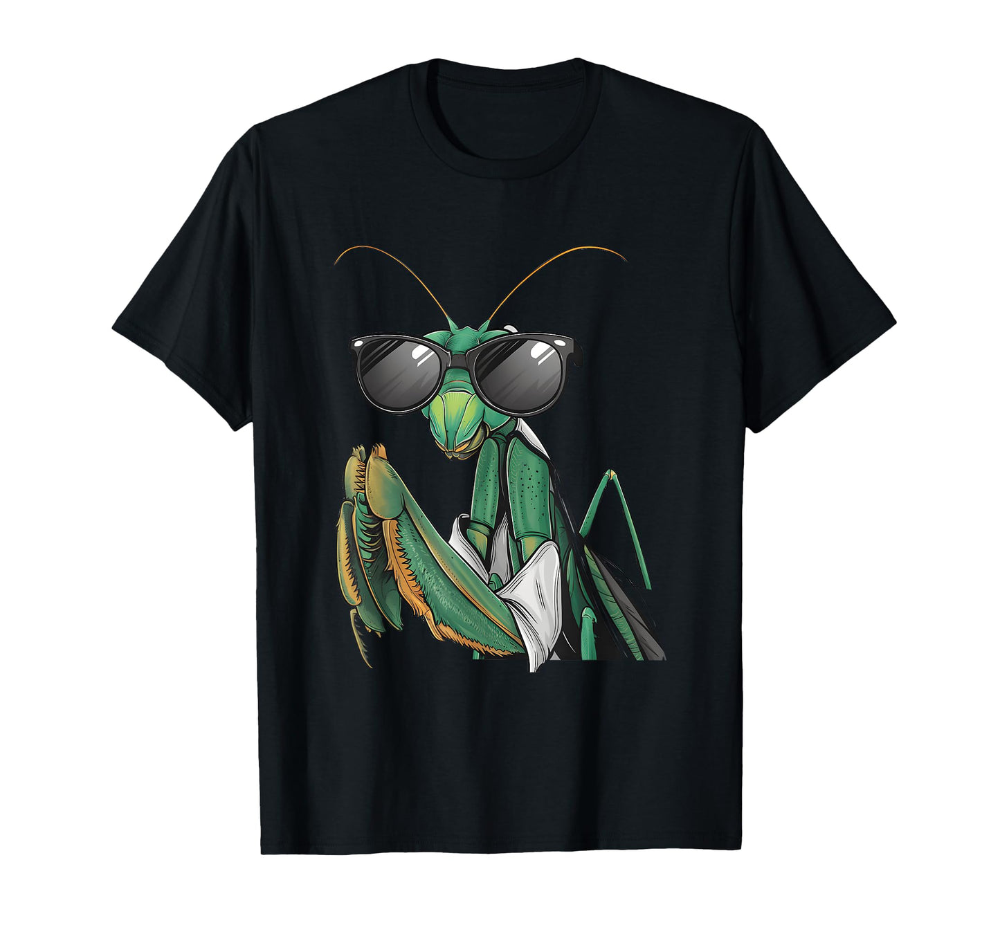 Praying Mantis Wearing Sunglass Costume Funny Bug Insect T-Shirt