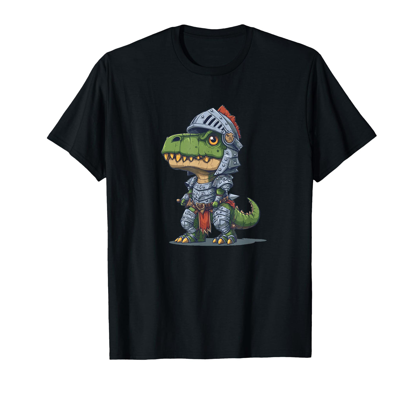 Pretty Dinosaur Armor in Knight Style Costume T-Shirt