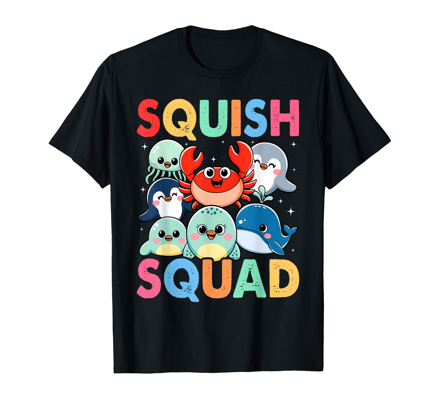 Squish Squad Mallow Soft Toy Cute for Kids Boy Girls T-Shirt