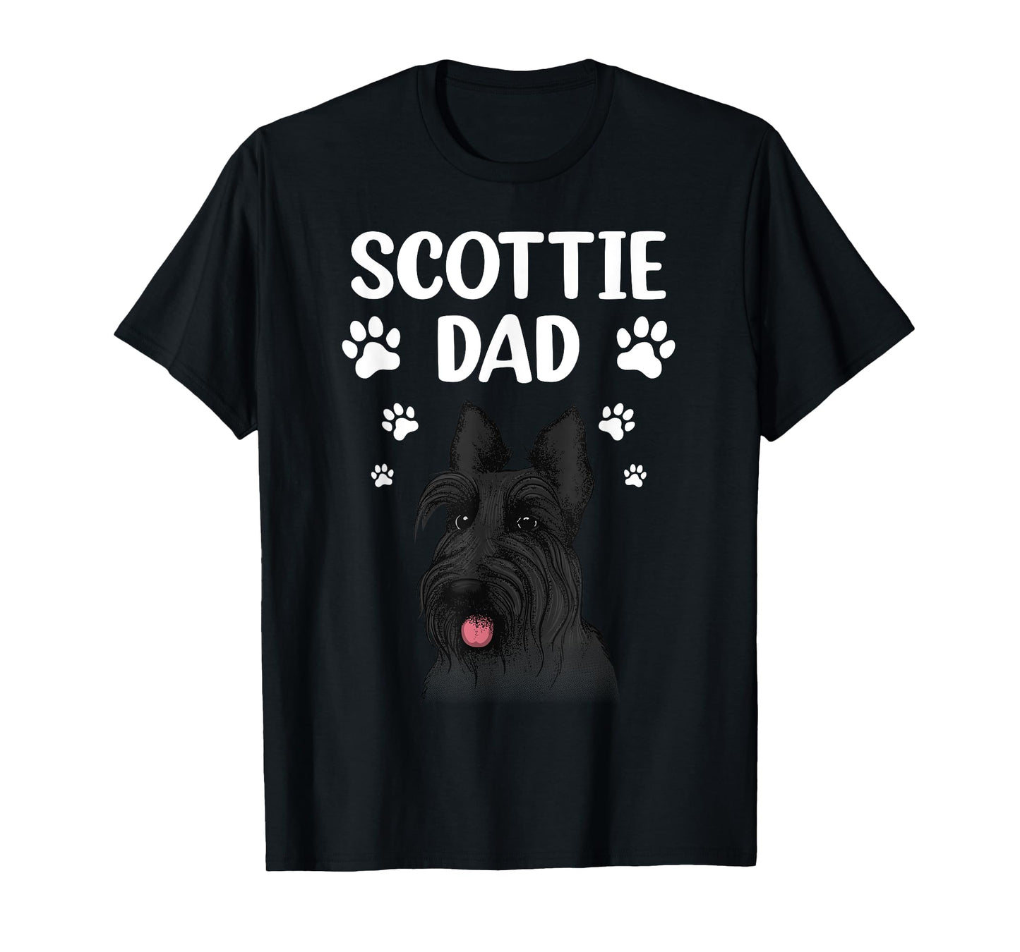 Cool Scottish Terrier For Men Dad Scottie Dog Lover Owner T-Shirt