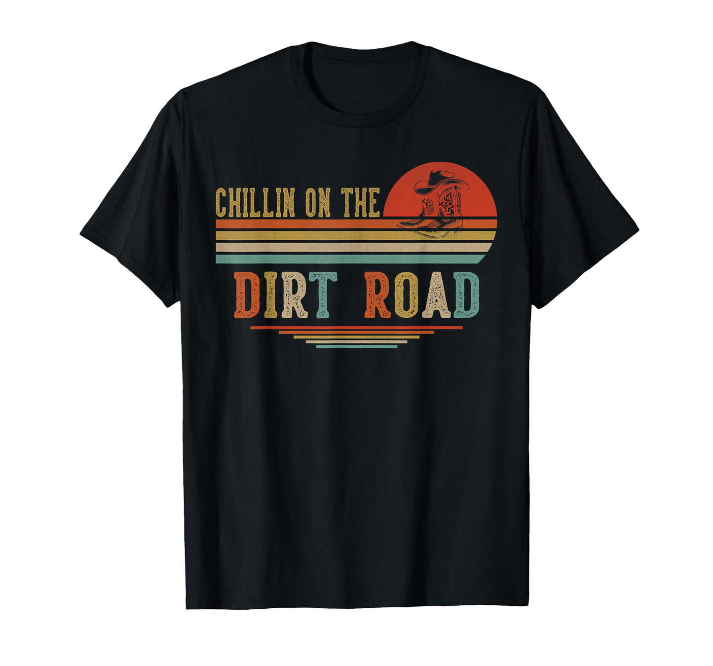 Chillin On The Dirt Road Western Life Rodeo Country Music T-Shirt