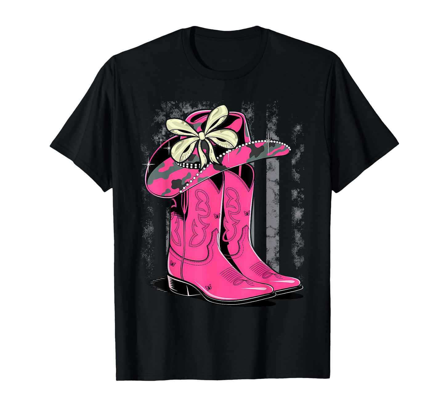 Cowgirl Boots Country Cute Preppy Girls Toddler Kids Women T-Shirt
