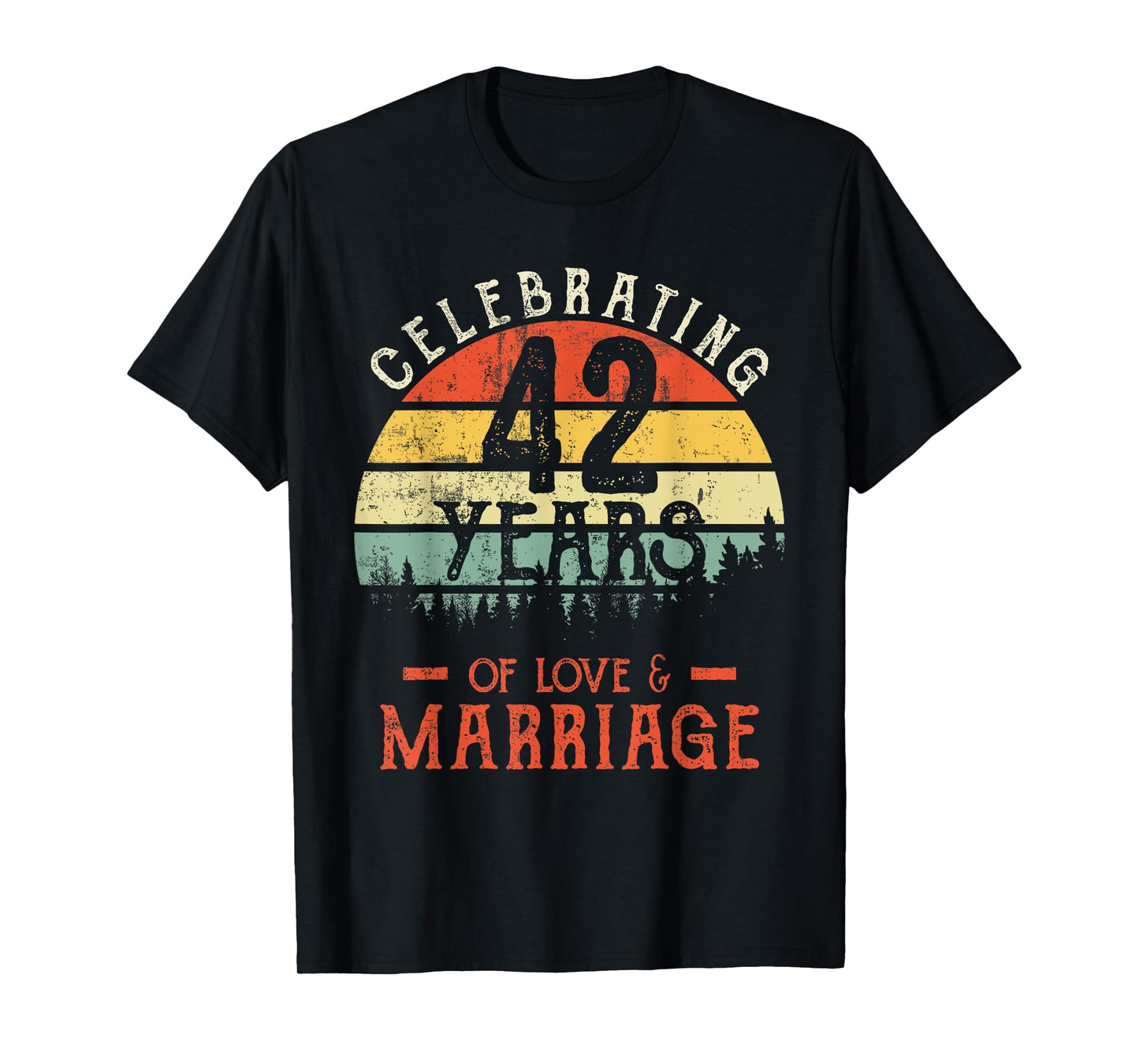 Legends Vintage 42 years marriage anniversary Crew His/Her T-Shirt