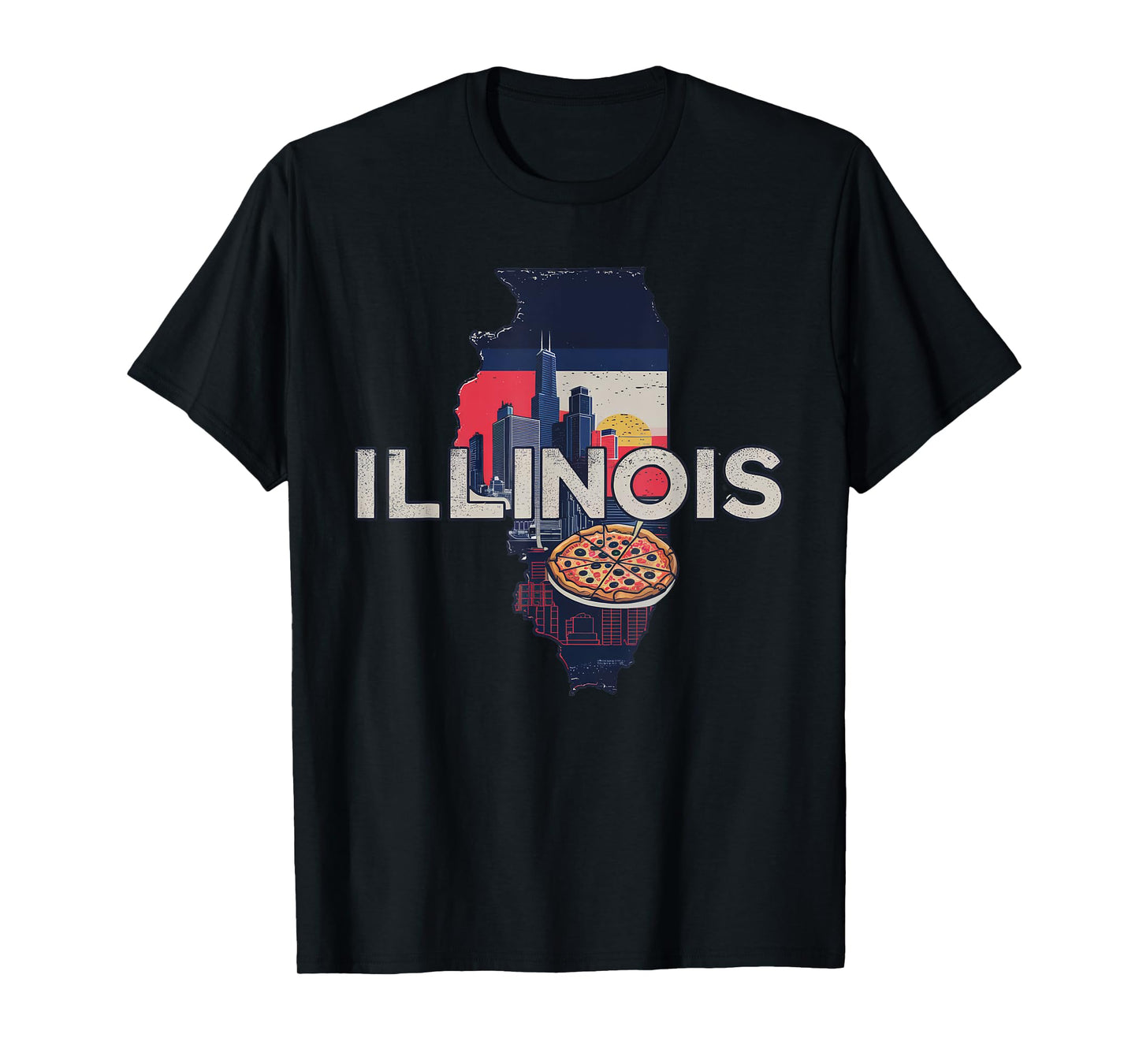 Illinois State of Illinois Retro Illinois T-Shirt