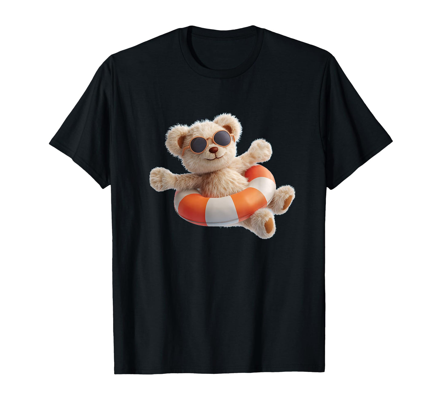 Floating Teddy Bear with Ring for Pool and Beach Lovers T-Shirt