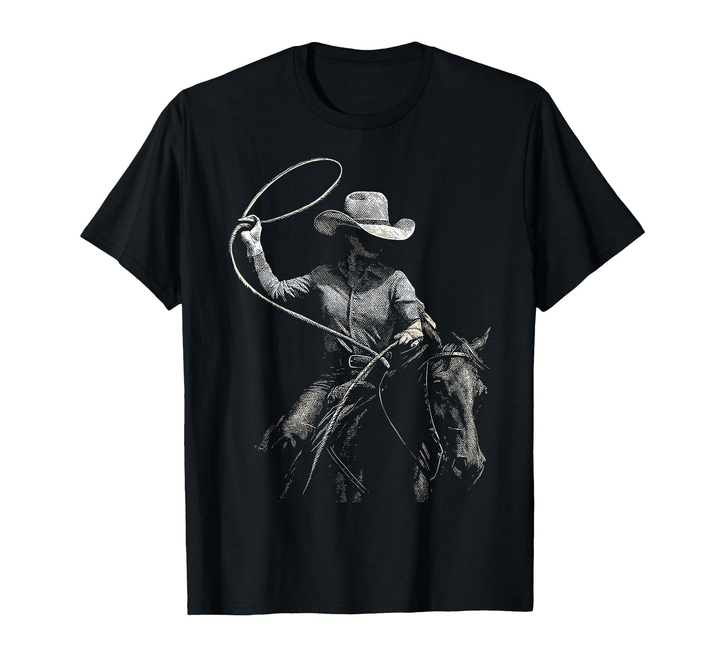 Rodeo Cowgirl Western Horse T-Shirt