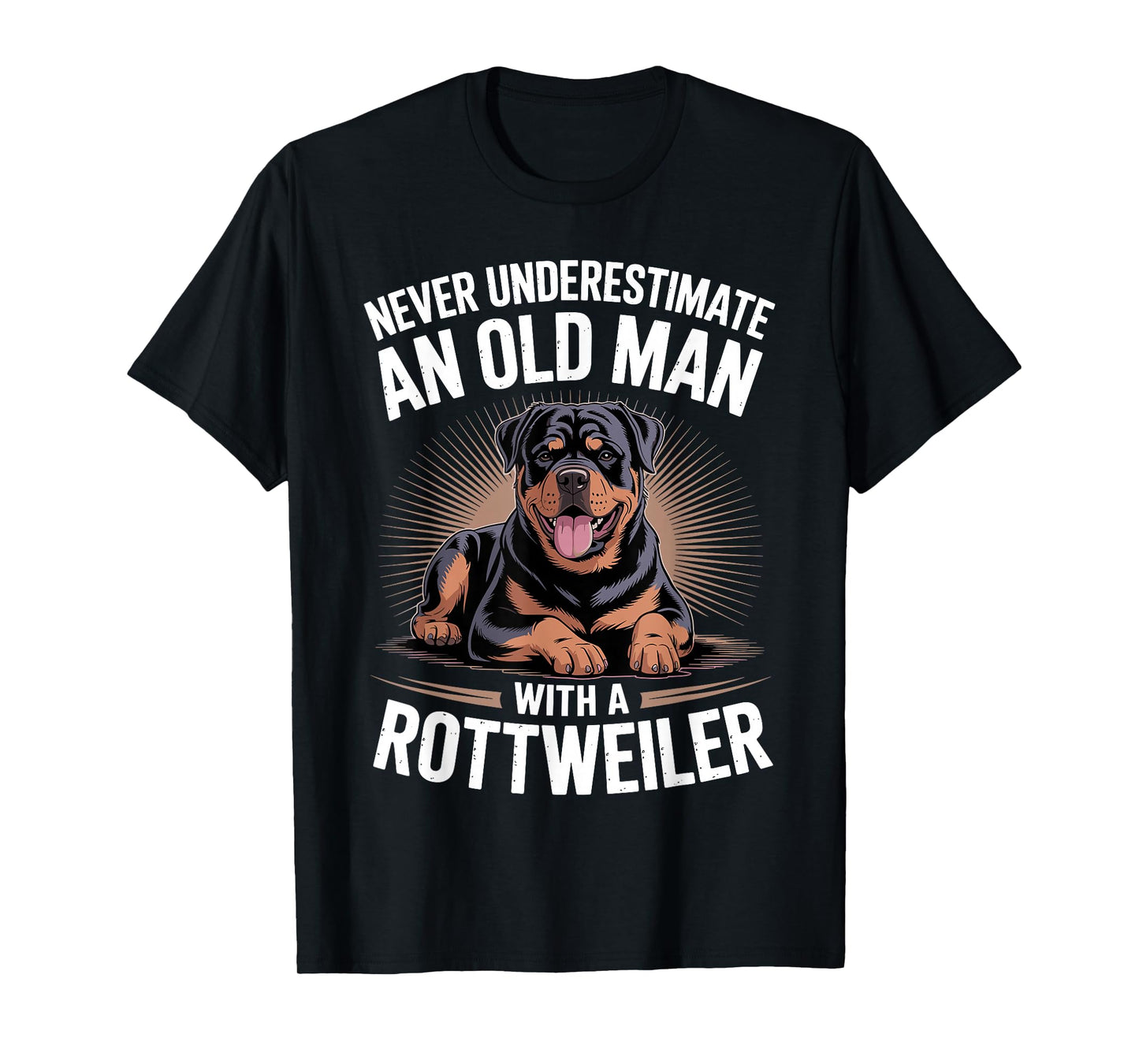 Cool Rottweiler Costume for Grandpa Men Rottweiler Lover T-Shirt