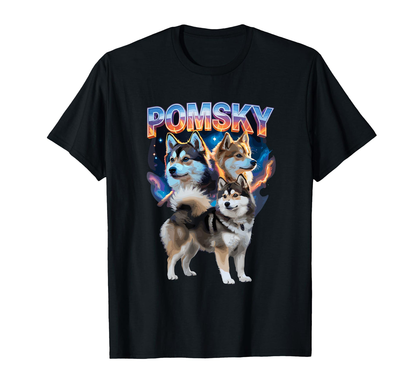 Funny Weird Pomsky Dog Owners T-Shirt