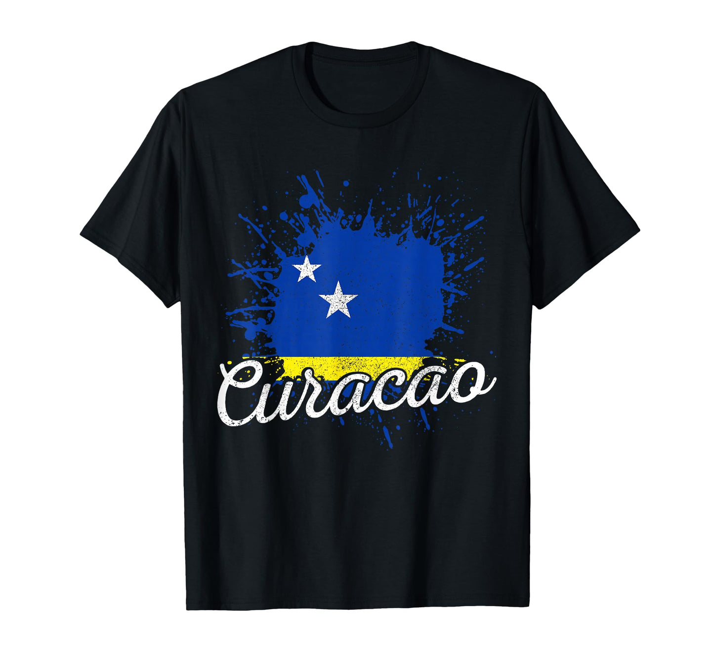 Curacao Flag Vintage Caribbean Souvenir T-Shirt