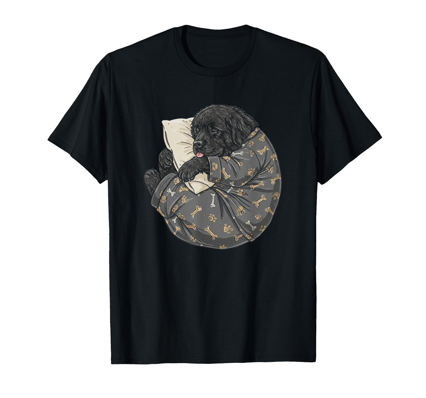 Funny Sleepy Newfoundland Pajama Men Women Kids Newfie T-Shirt