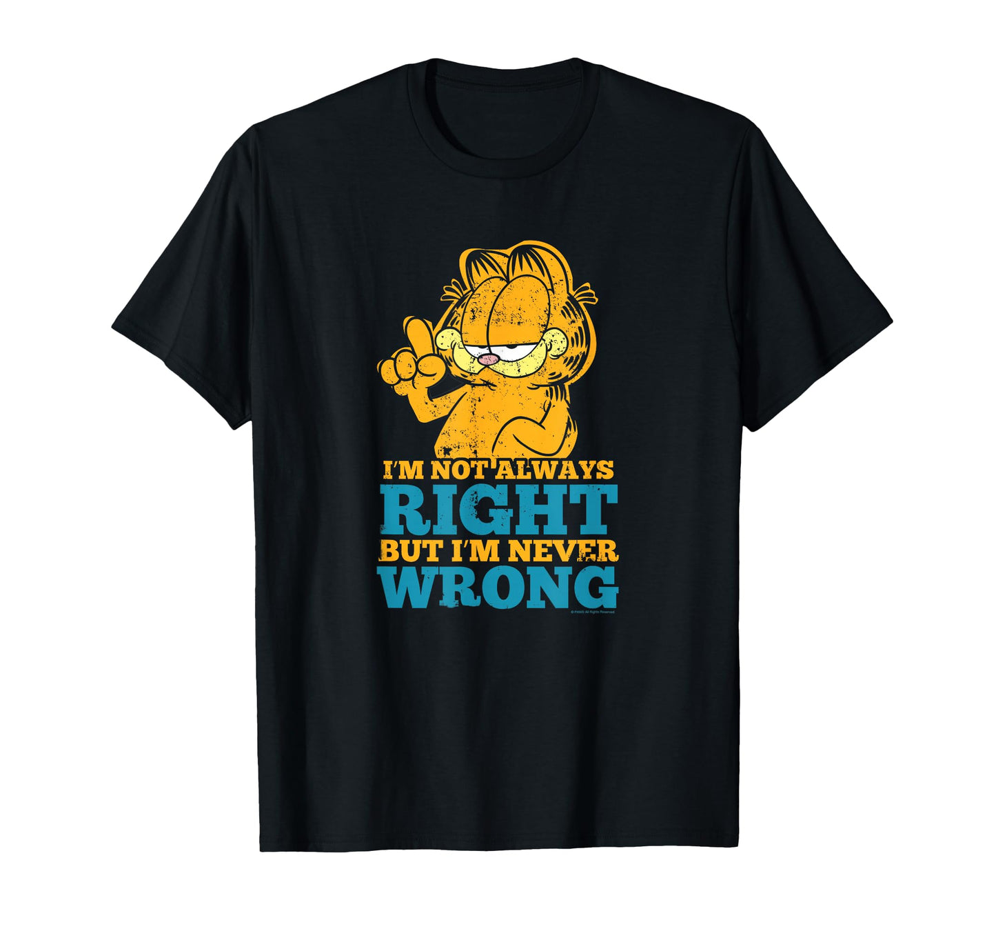 Garfield Never Wrong T-Shirt