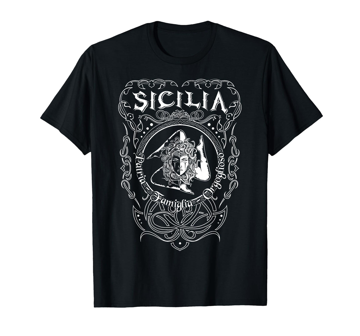 Sicilia Italy Trinacria Heraldry Home Pride Family T-Shirt