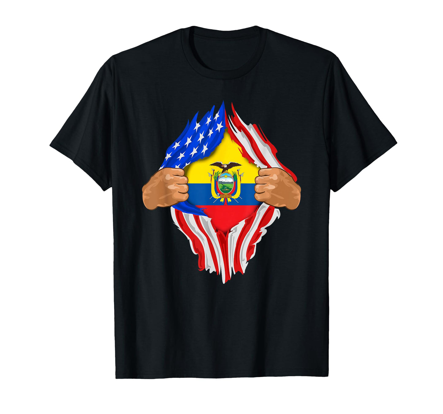 Ecuadorian Blood Inside Me T-Shirt | Ecuador Flag Gift T-Shirt