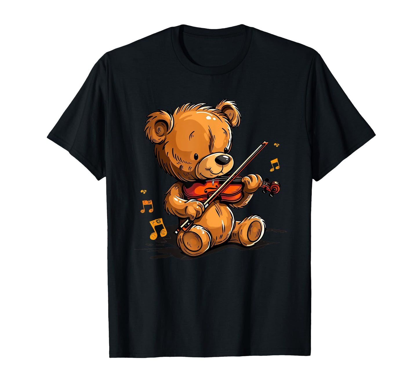Violin Teddy Bear Theme for Adults and Kids T-Shirt