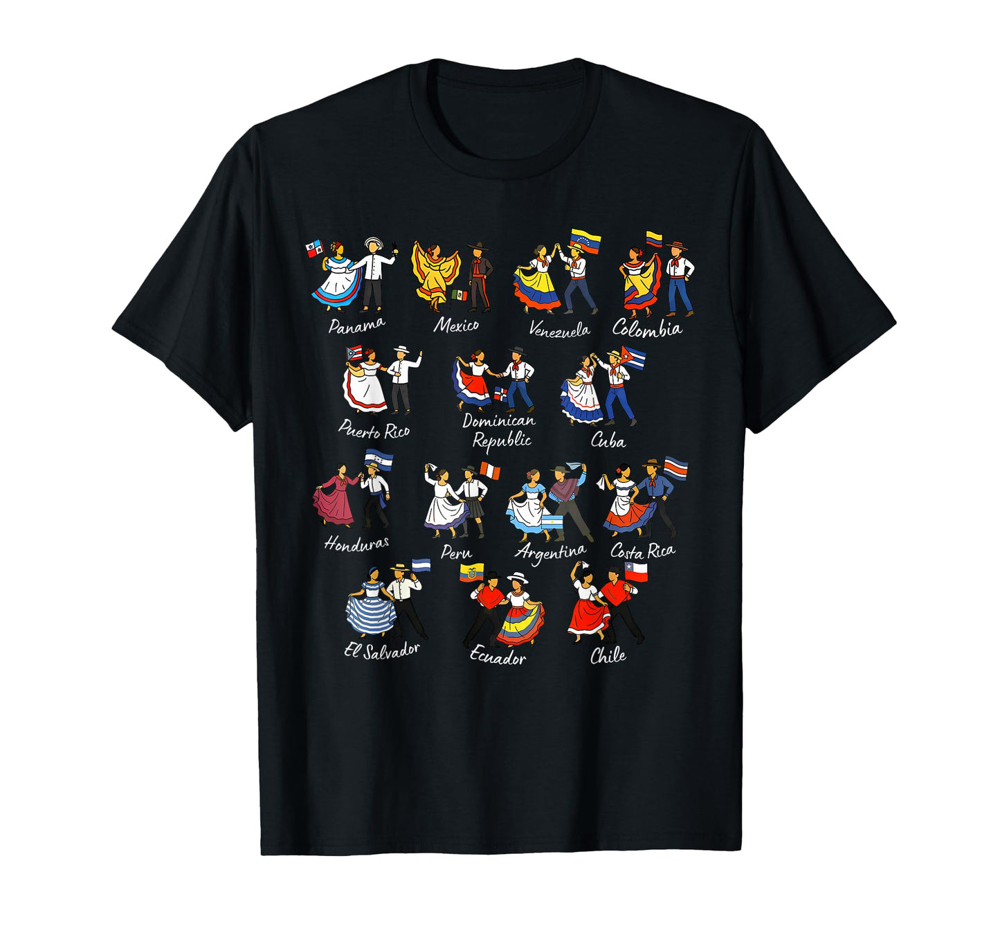Hispanic Heritage Month Country Traditional Dance Men Women T-Shirt