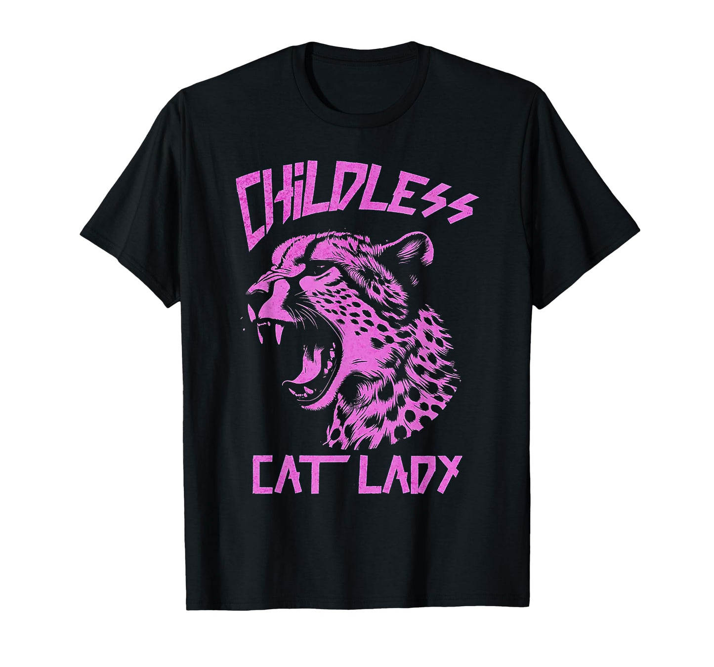 Leopard Childless Cat Lady T-Shirt