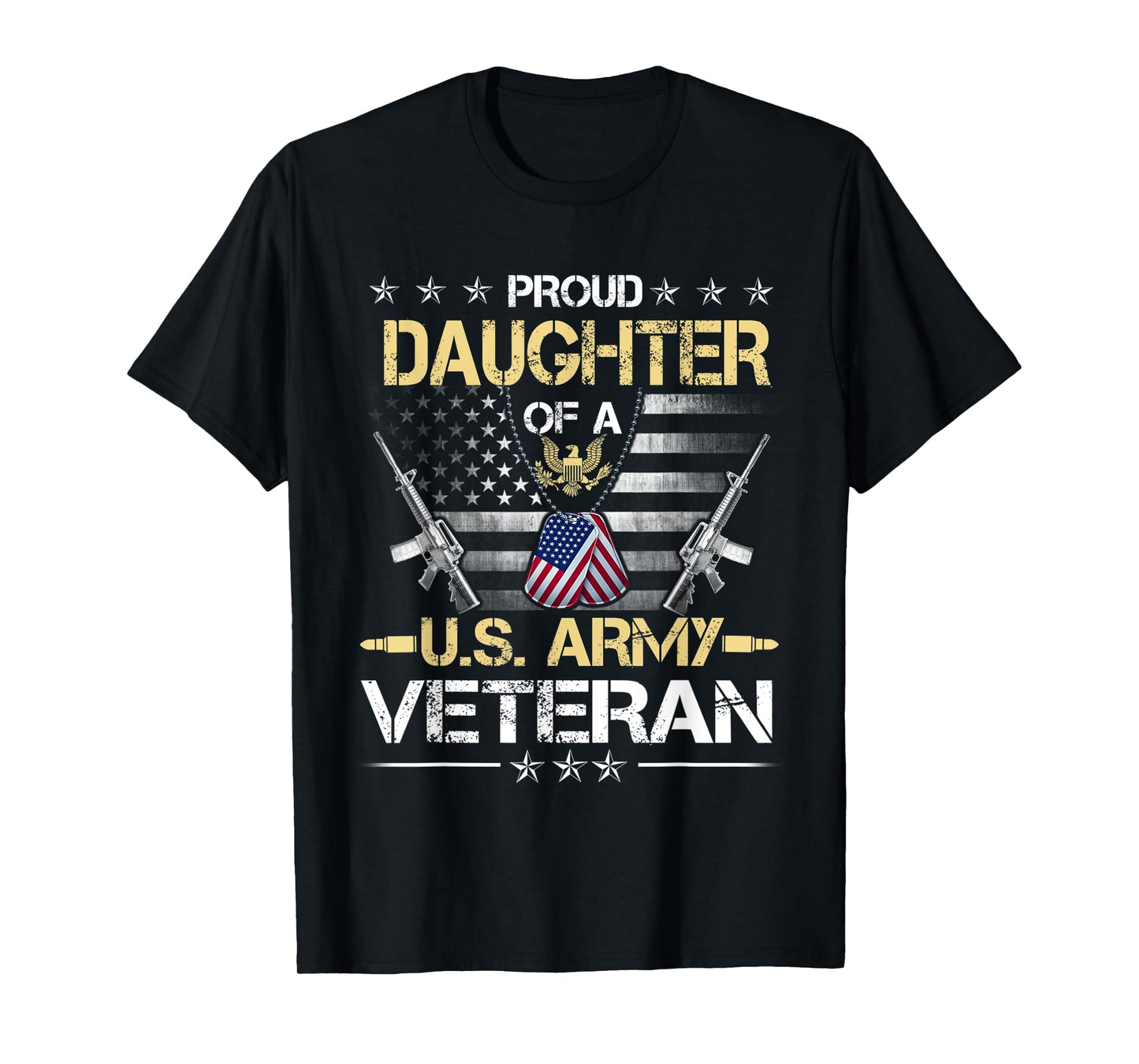Proud Daughter Of A U.S. Army Veteran Flag , Veterans Day T-Shirt