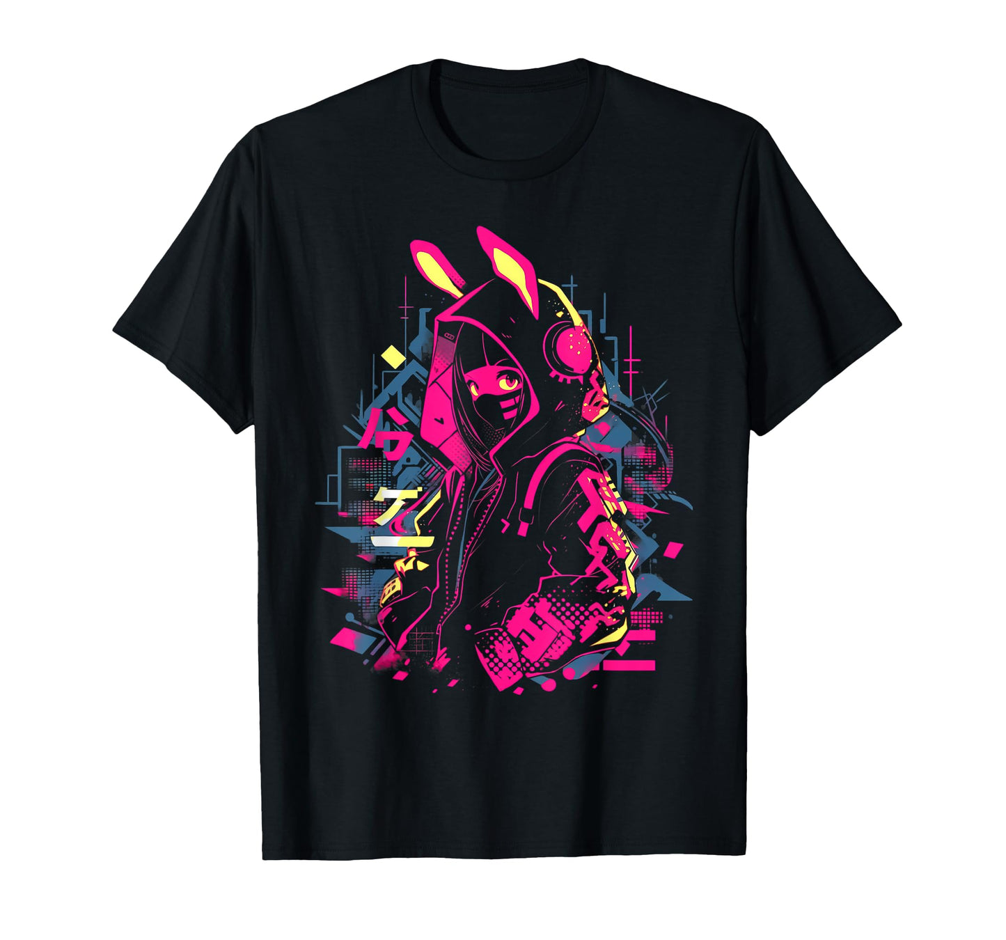 Anime Manga Cyberpunk Aesthetic Techwear Harajuku T-Shirt