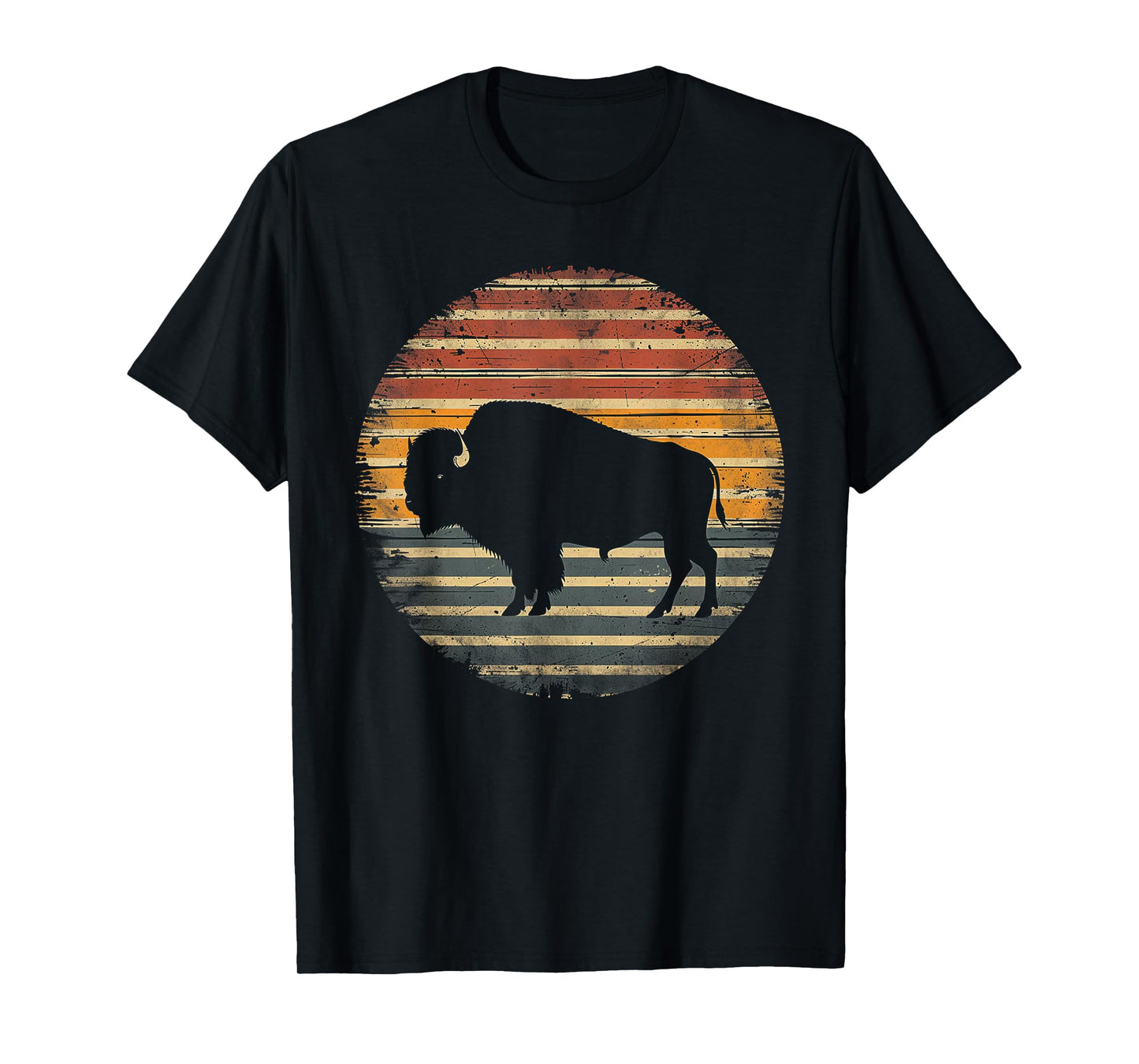 Buffalo Bison - Retro 70s 80s Graphic Vintage Men Women Kids T-Shirt