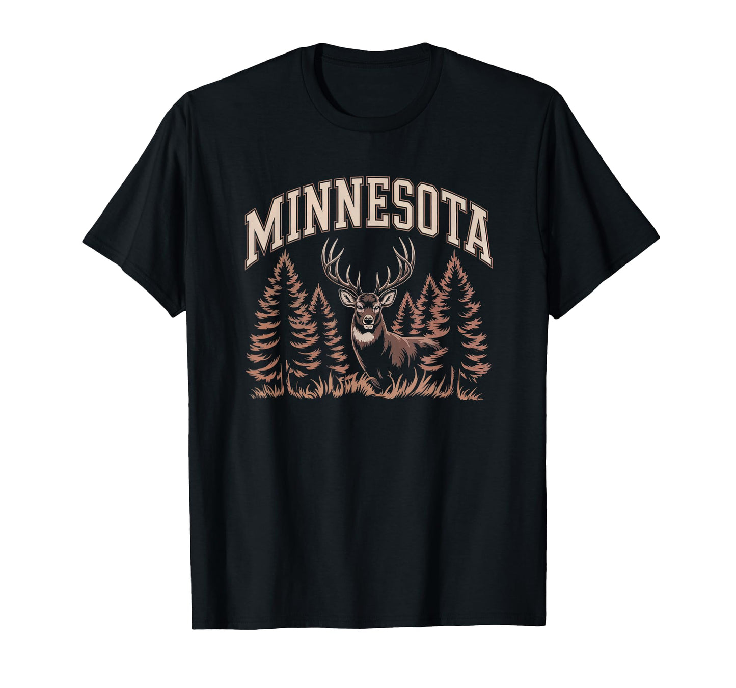 Minnesota State Varsity Letters Buck Hunting Deer Hunters T-Shirt