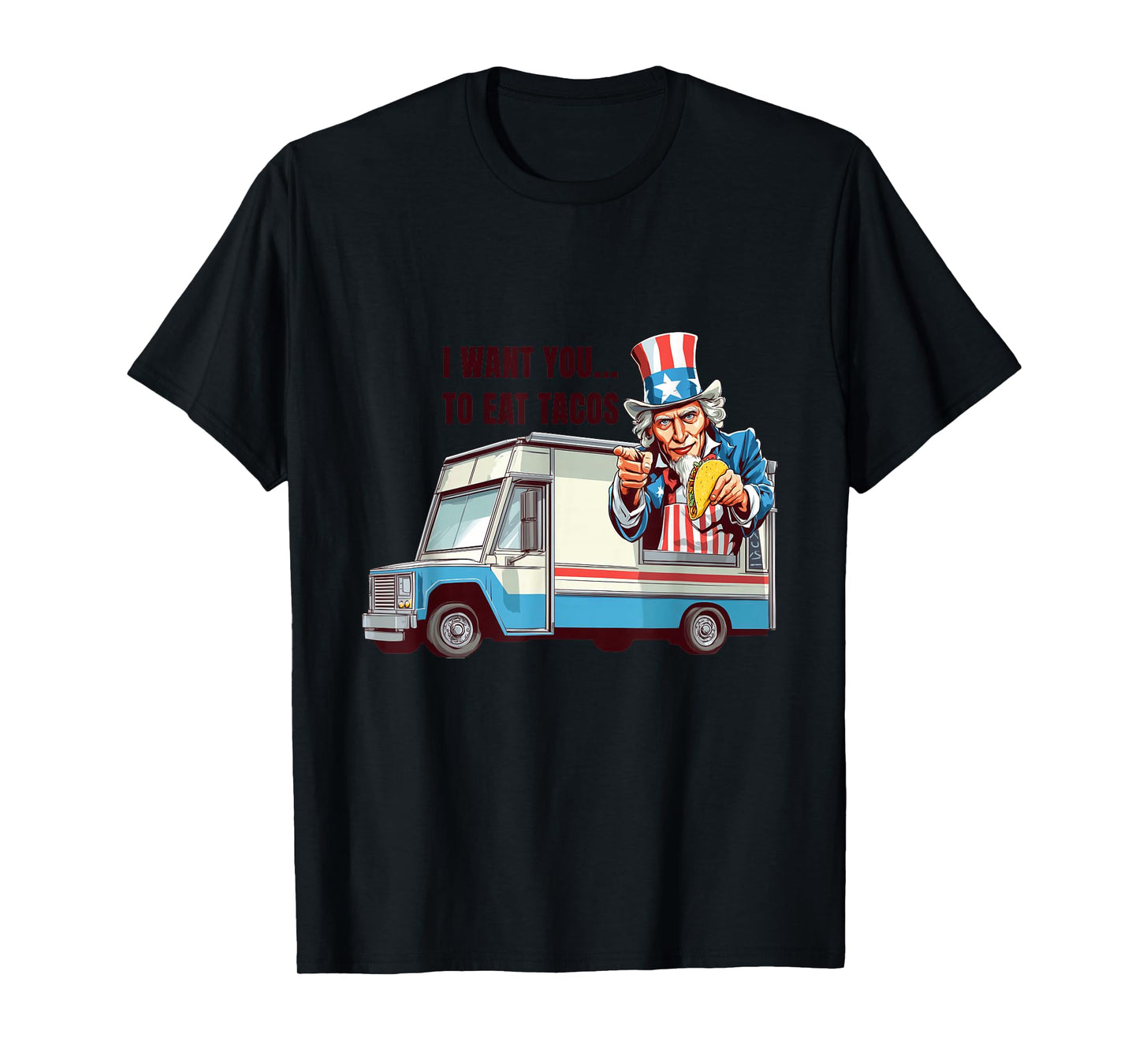 Eat Tacos Costume with Funny Sam for Food Truck Lovers T-Shirt