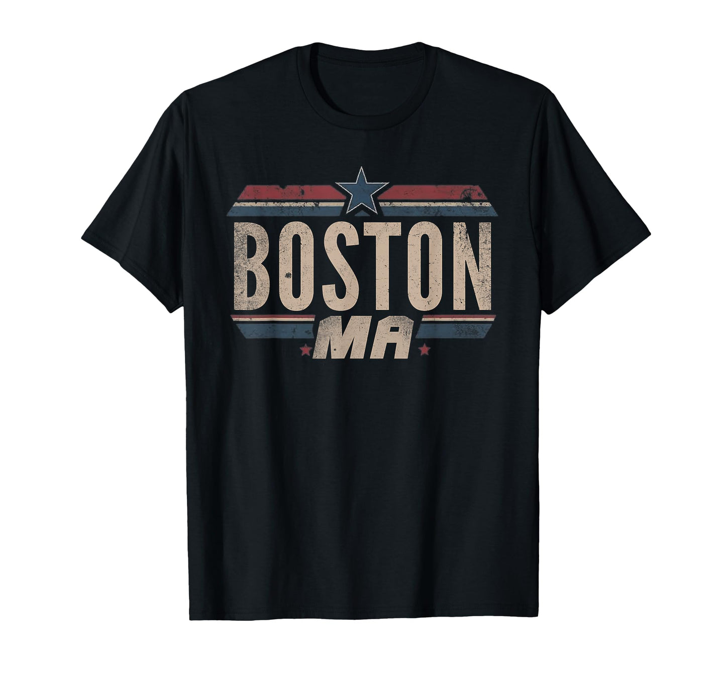 Boston - Patriotic USA 4th of July American Flag America T-Shirt