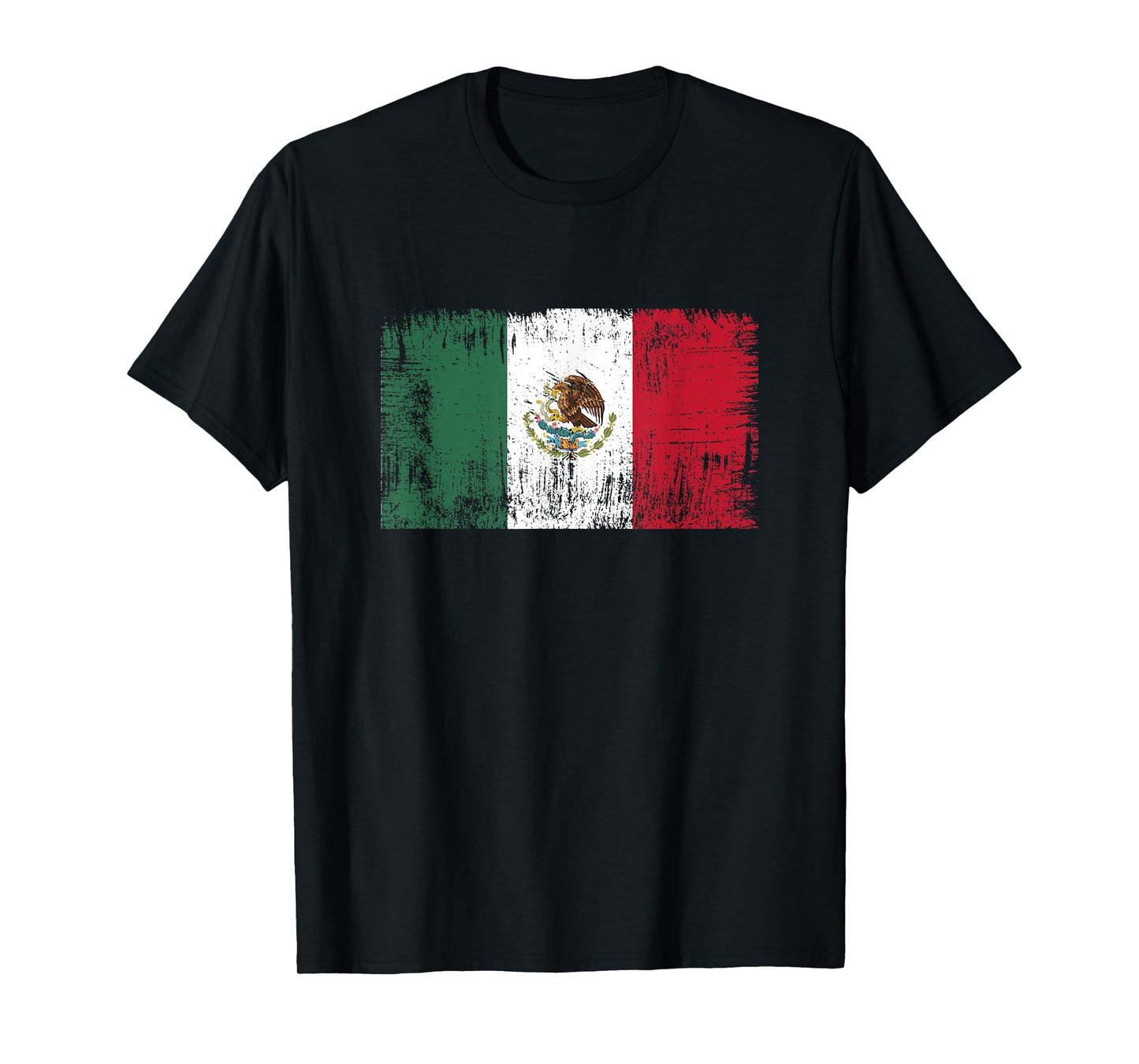 Vintage Mexican Banner Fan Mexico Flag Retro T-Shirt