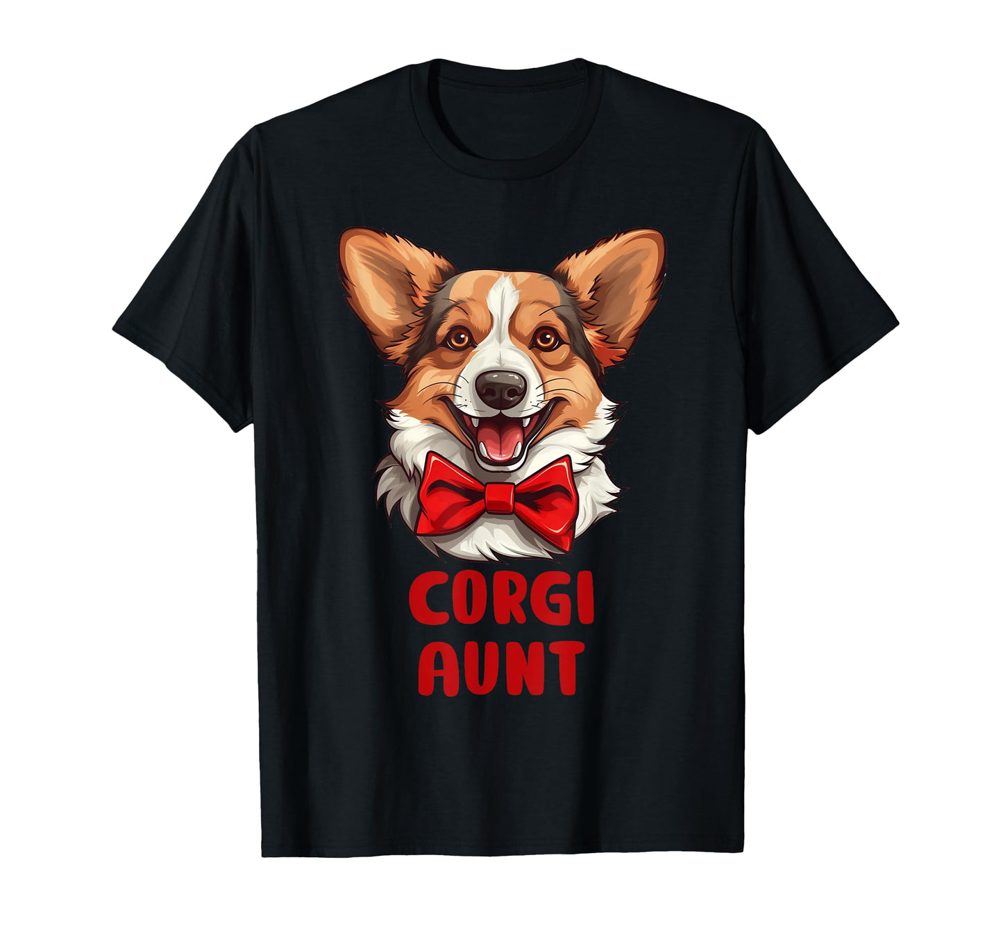 Cute Corgi Aunt Dog Lovers Gift Funny Puppy Corgi Owner T-Shirt