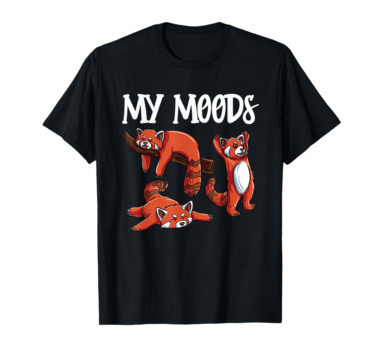 Funny Red Panda Design- Moody Red Panda T-Shirt
