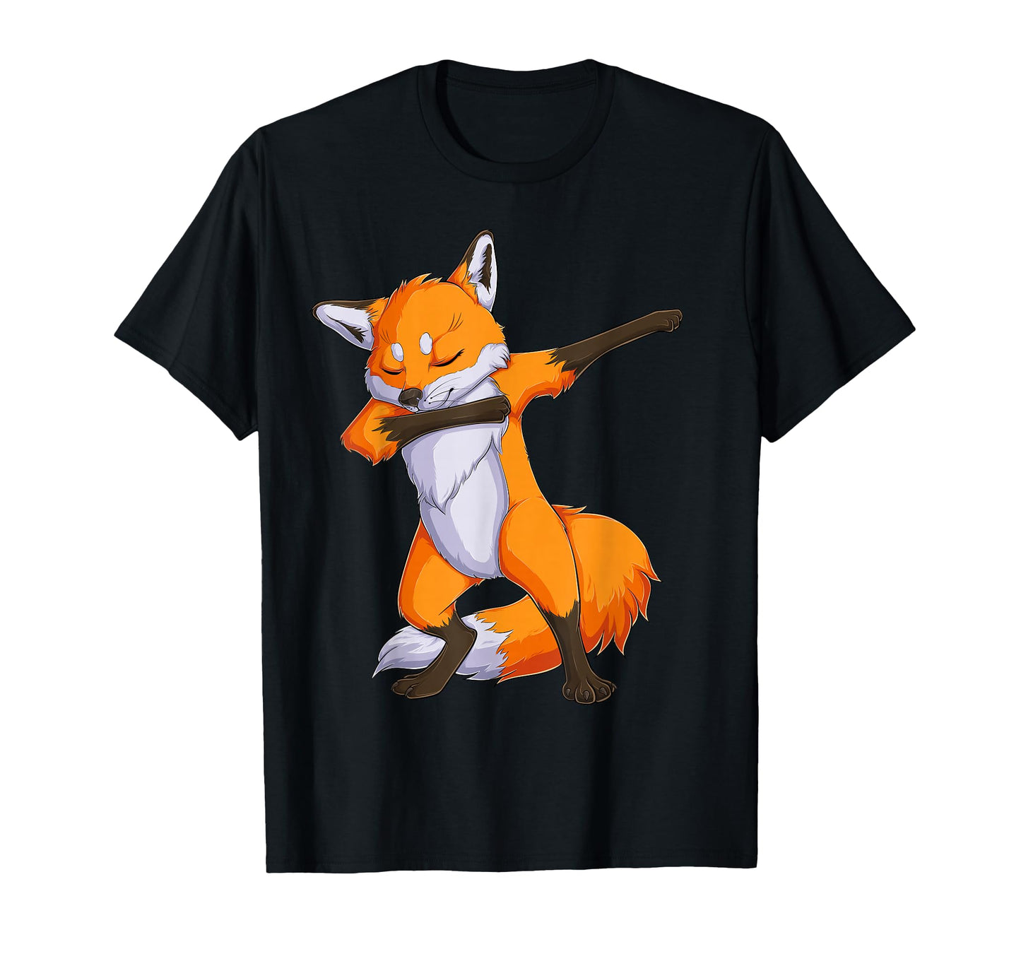 Fox Dabbing Fox Funny Animal Foxes Lover Boys Girls Kids Men T-Shirt Small