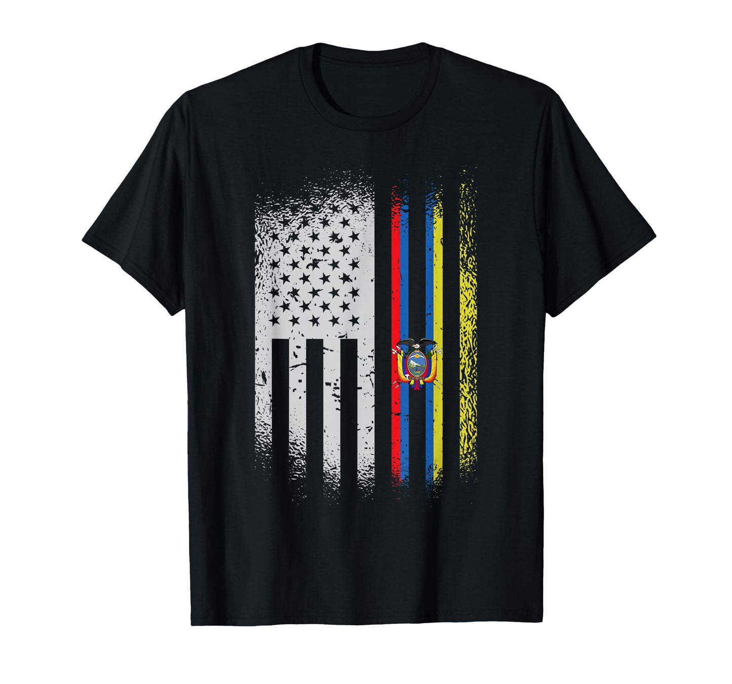 USA Ecuador Flag Ecuadorian American People Heritage Roots T-Shirt
