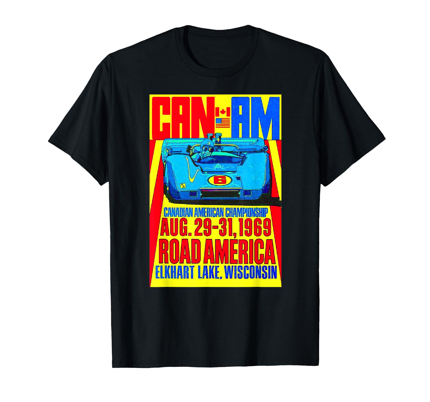 Historic Racing Can AM 1969 Road America Elkhart Lake T-Shirt