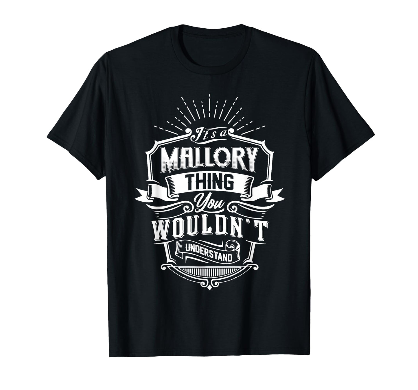 It's A Mallory Thing You Wouldn't Understand Name Vintage T-Shirt