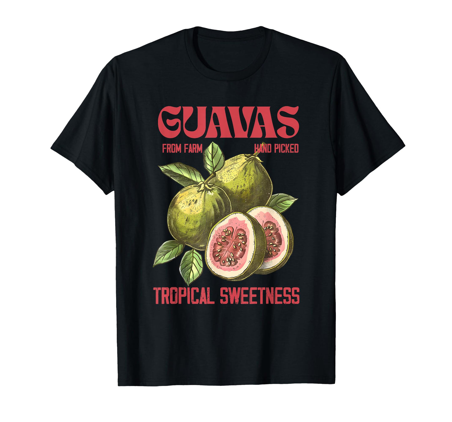 Guavas Retro Commercial Graphic Tee, Vintages Guavas Label T-Shirt
