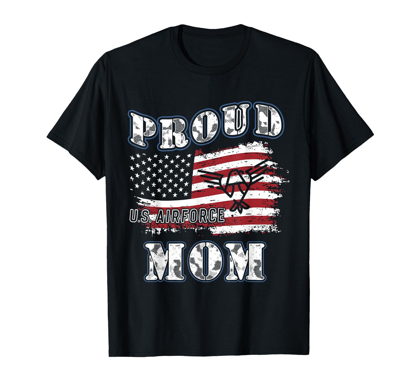US Air Force Mom's Gift T-Shirt Proud Army Mom T-Shirt
