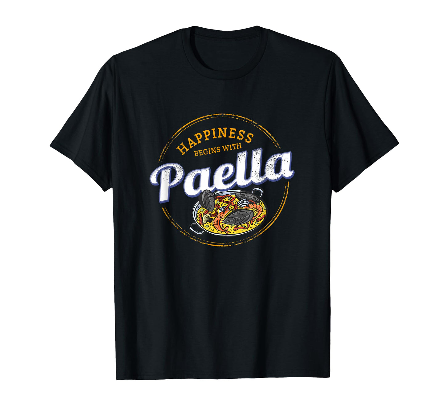 Paella Snack Vintage Spain Retro Paella Pan Souvenir T-Shirt