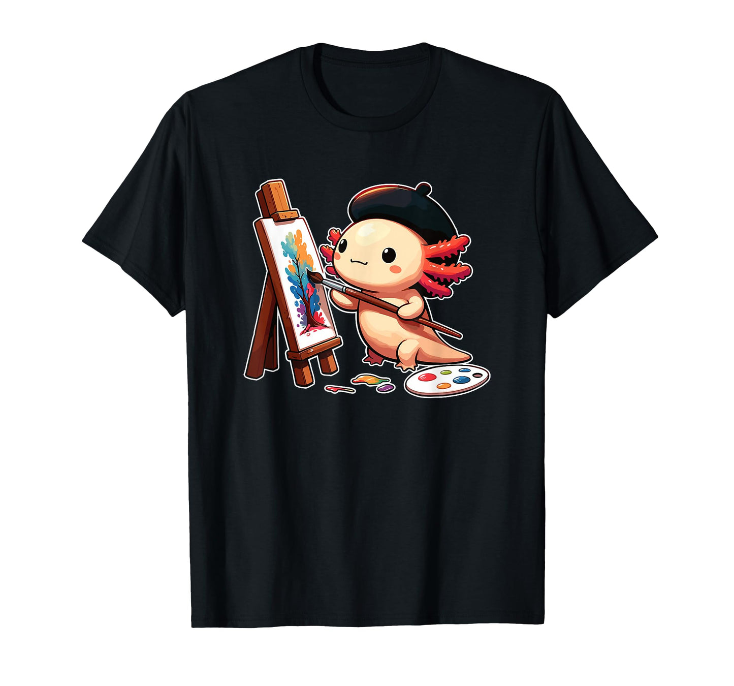 Painter Art Artist Axolotl T-Shirt
