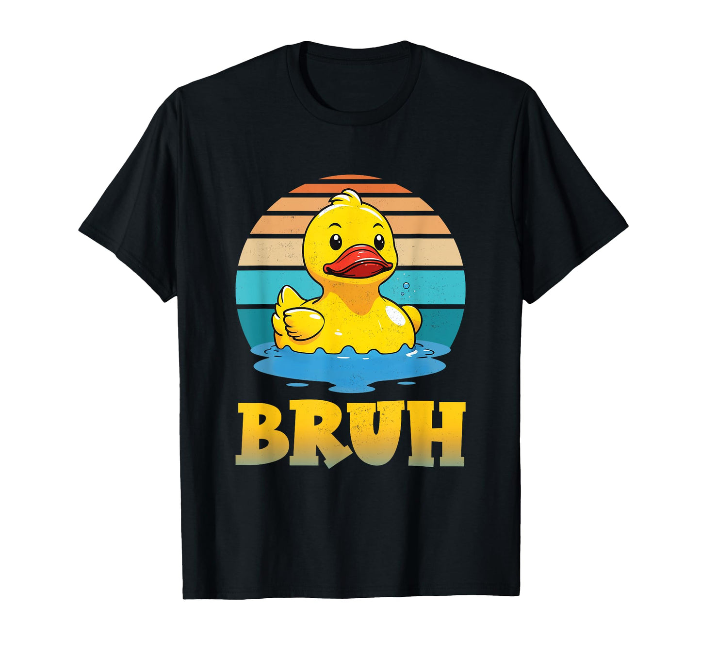 Bruh Funny Rubber Duck Lovers Meme Men Women Boys Girls T-Shirt