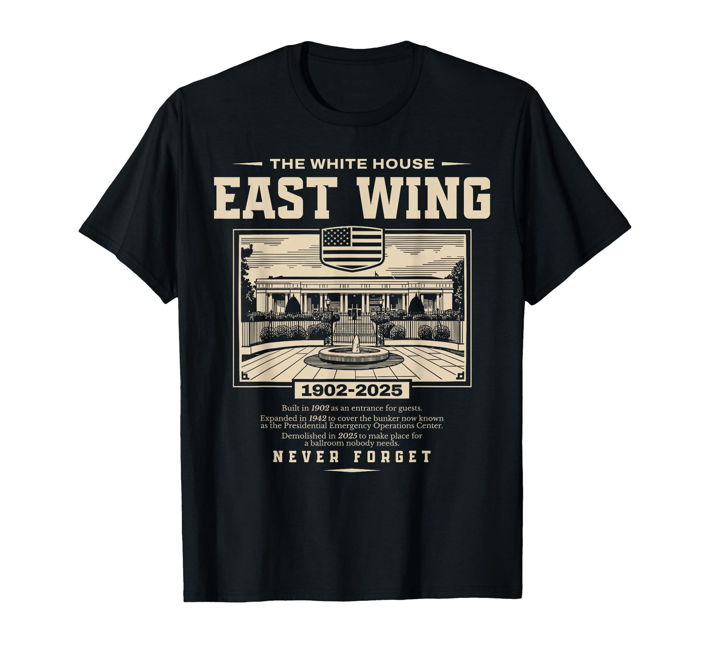 East Wing History 1902 1942 2025 T-Shirt
