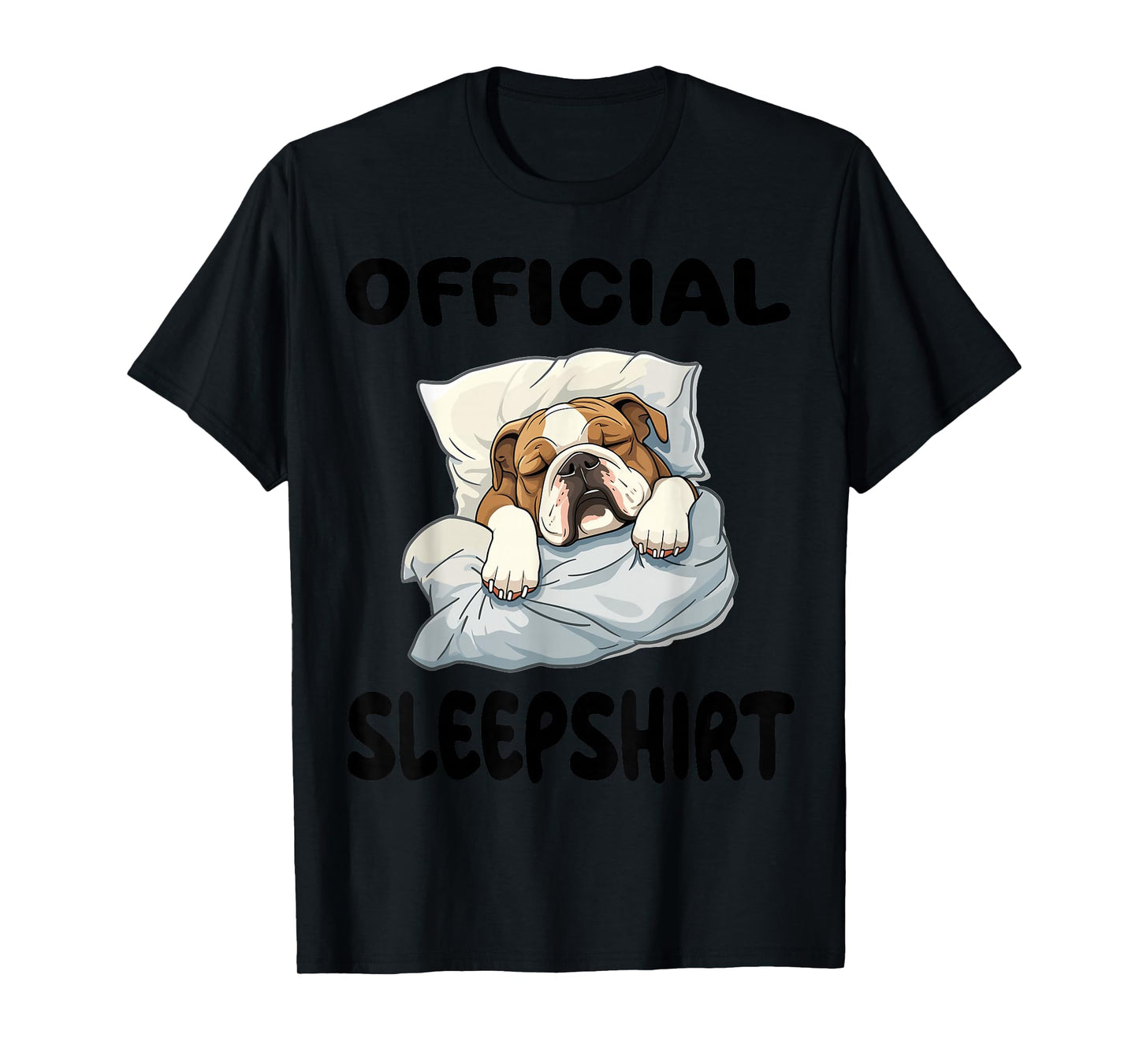 English Bulldog Animal Official Sleepshirt Pajamas Nightgown T-Shirt