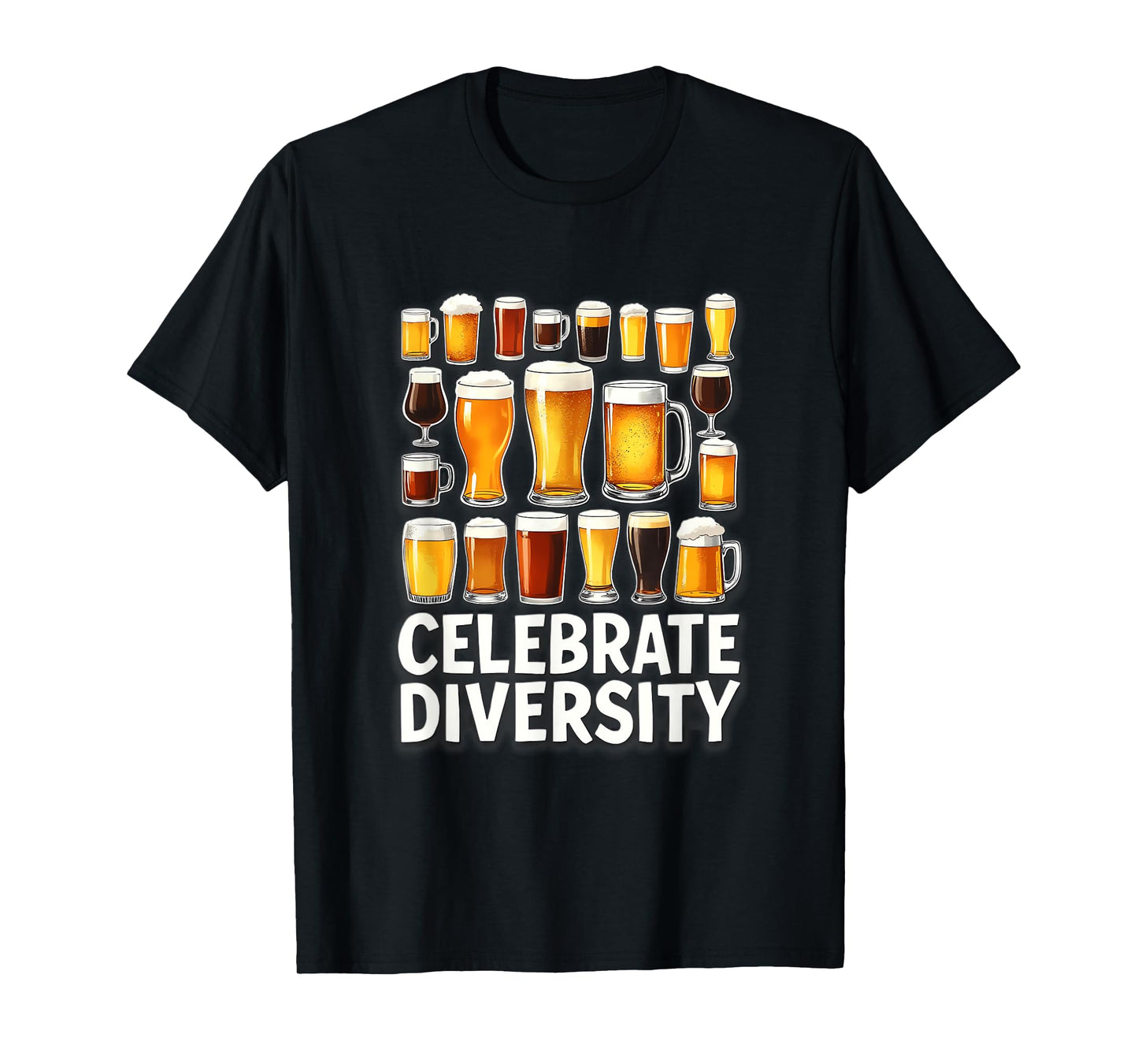 Celebrate Diversity Beer Drinking Home Brewers T-Shirt