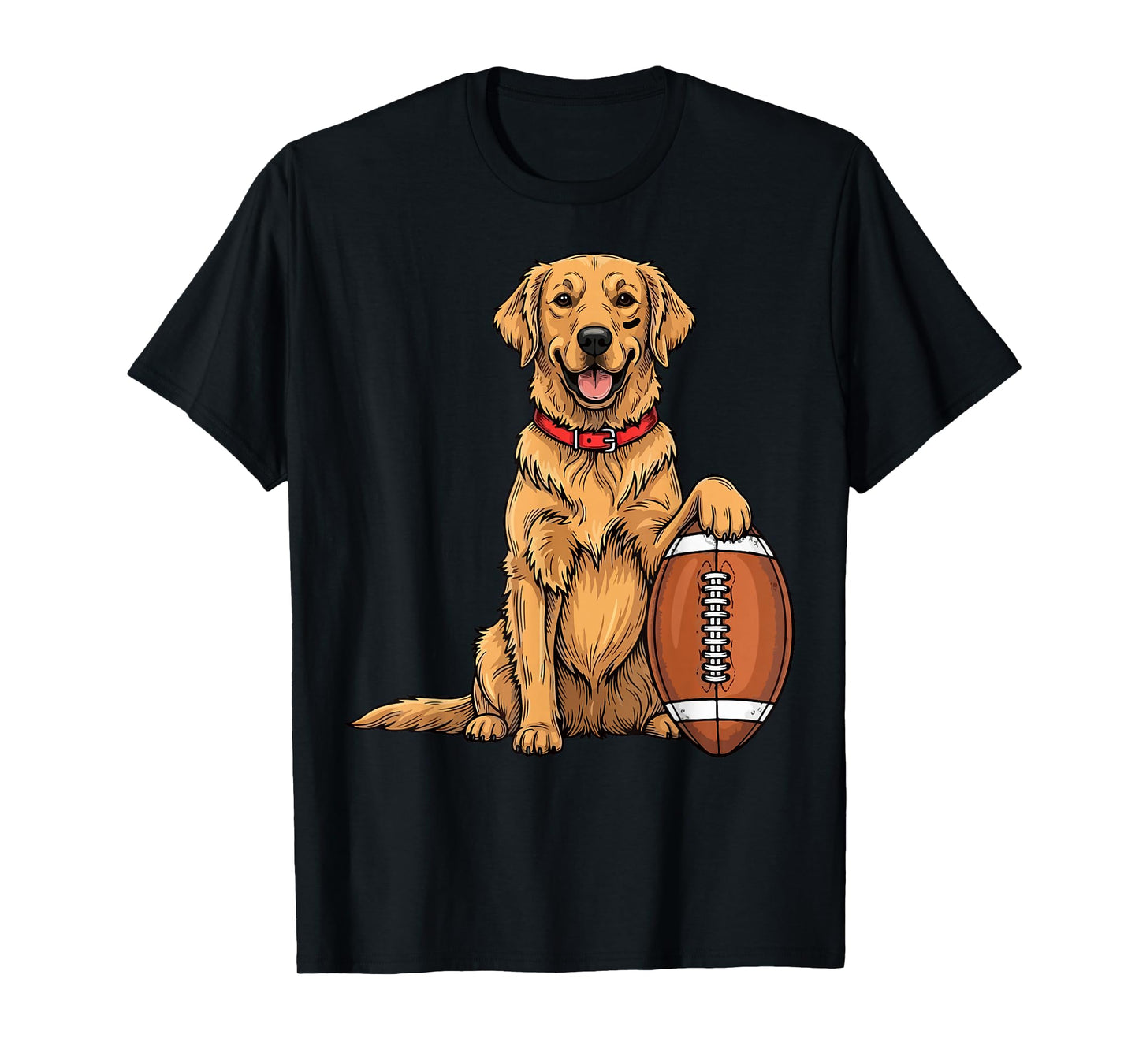 Golden Retriever Dog Football Game Day Touchdown Season T-Shirt