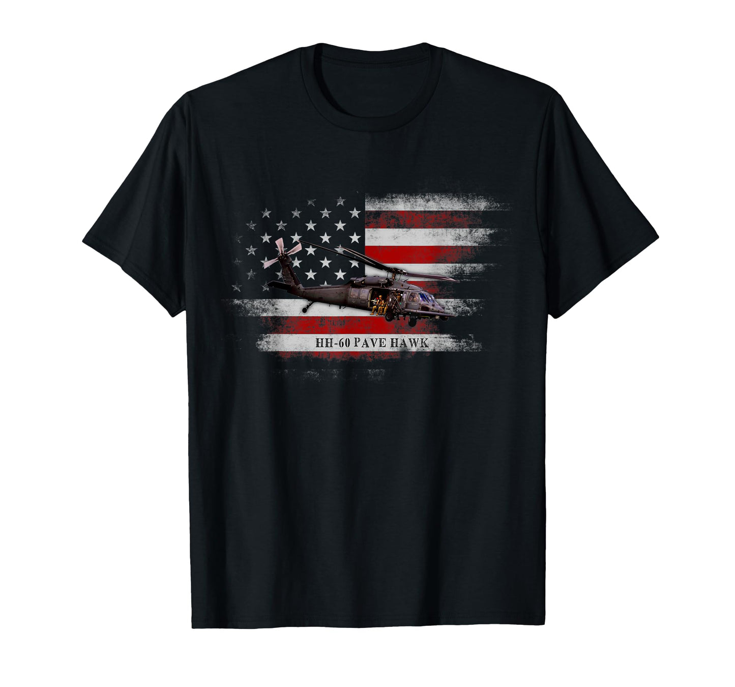 HH-60 Pave Hawk Helicopter USA Flag Helicopter Pilot Gifts T-Shirt for Women Men
