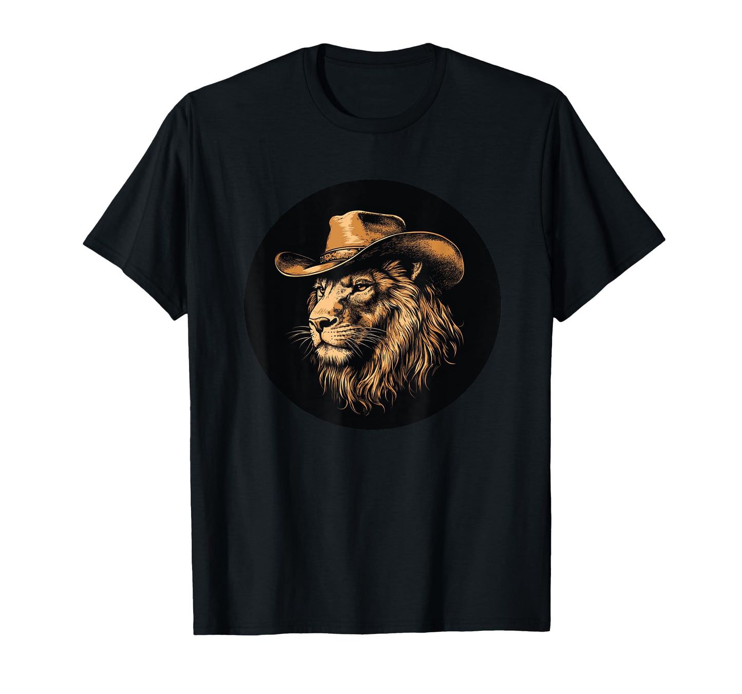 Cool Lion with Hat for a Western Adventure T-Shirt