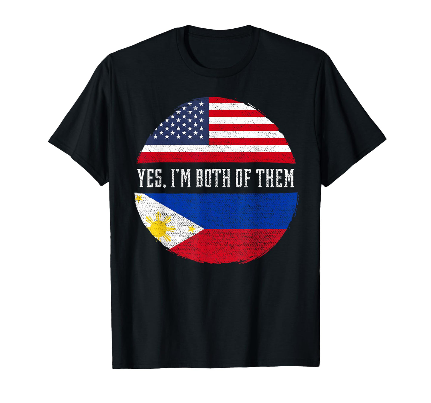 Half American Half Filipino USA Flag Philippines Heritage T-Shirt