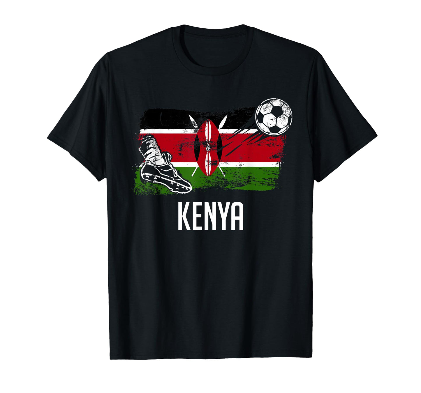 Kenya Flag Jersey Kenyan Soccer Team Kenyan T-Shirt