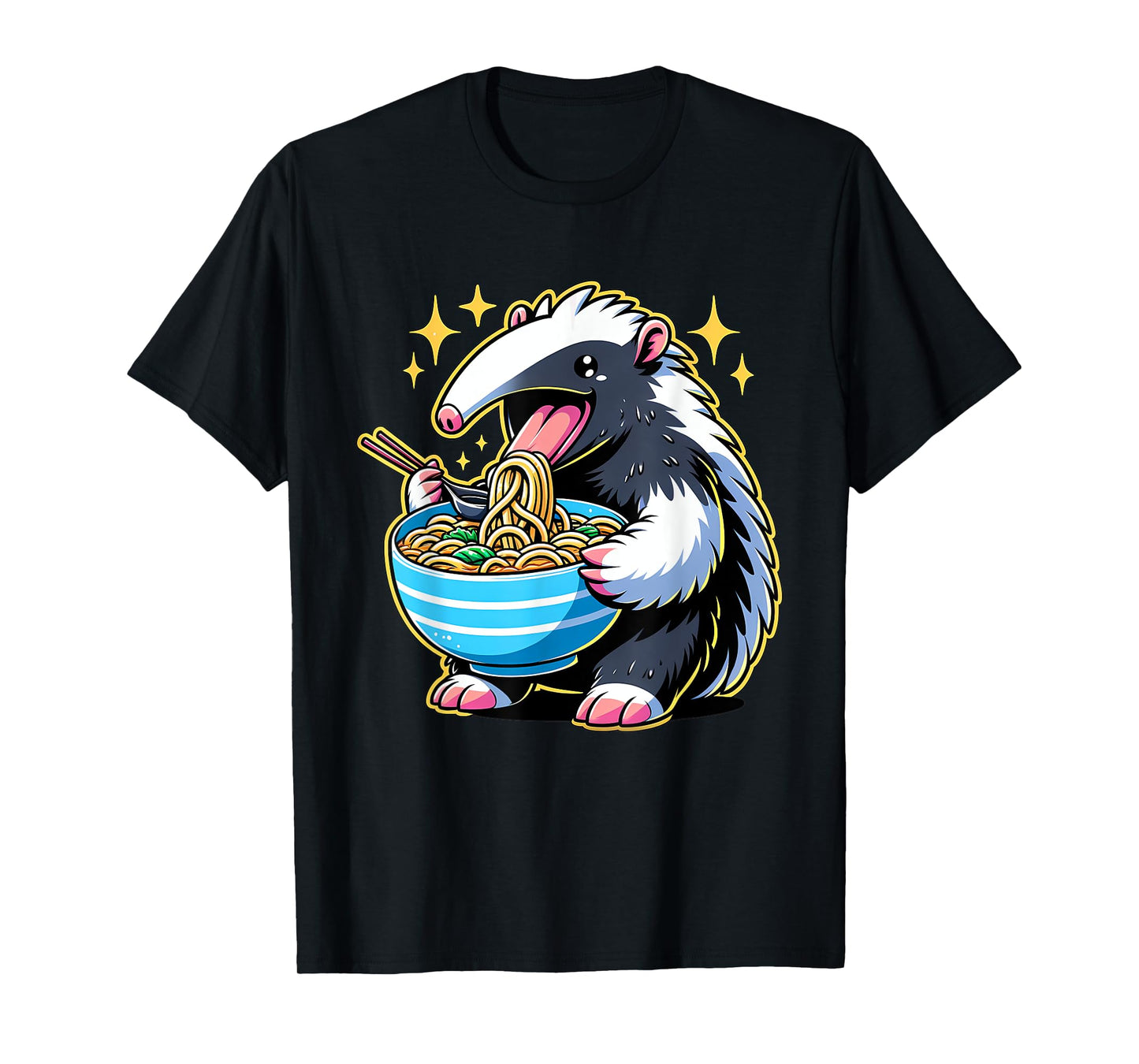 Kawaii Anime Anteater Ramen T-Shirt