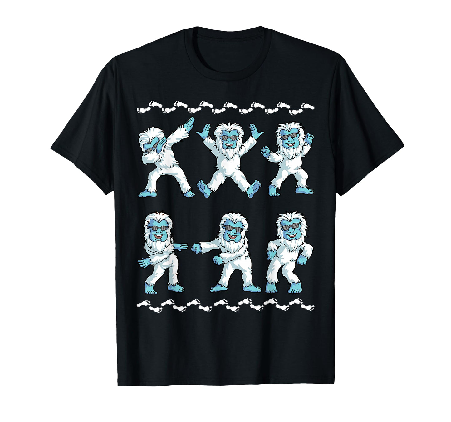 Dancing Yeti Abominable Dance Dab Boy Girls Kids Funny T-Shirt