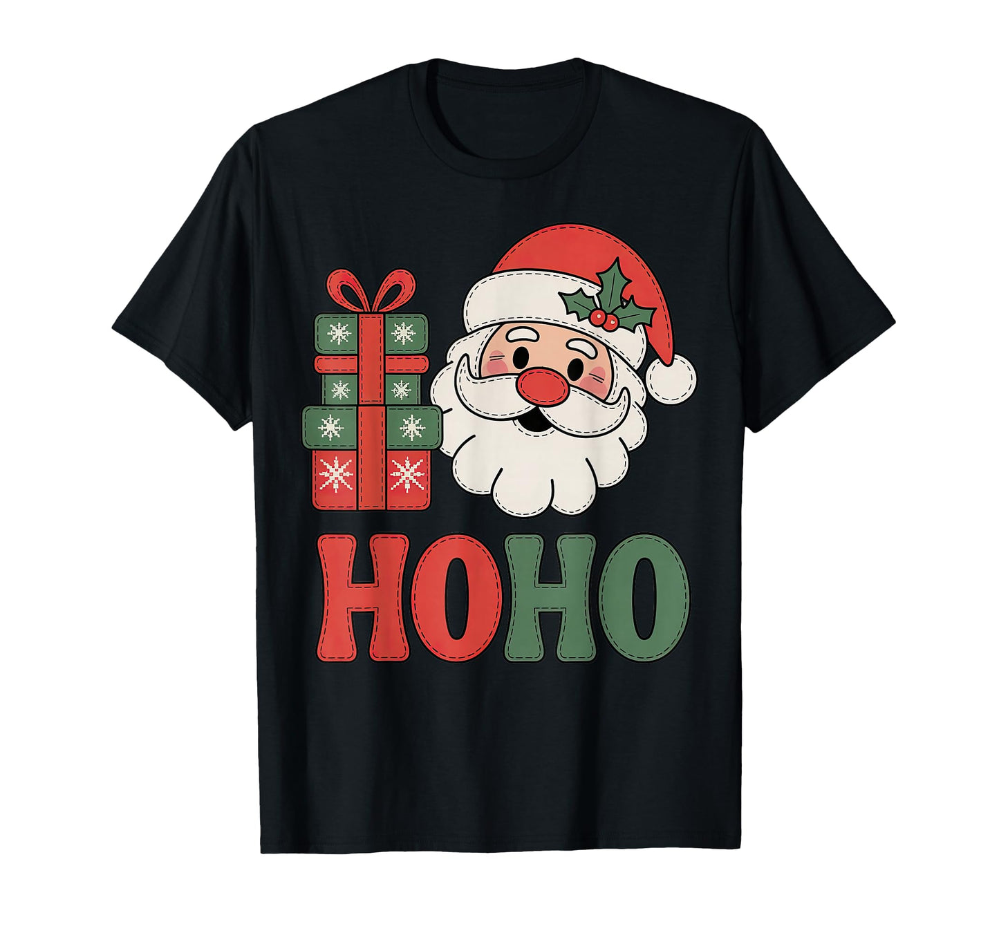 Santa HoHo Classic Americana Retro Country Christmas T-Shirt